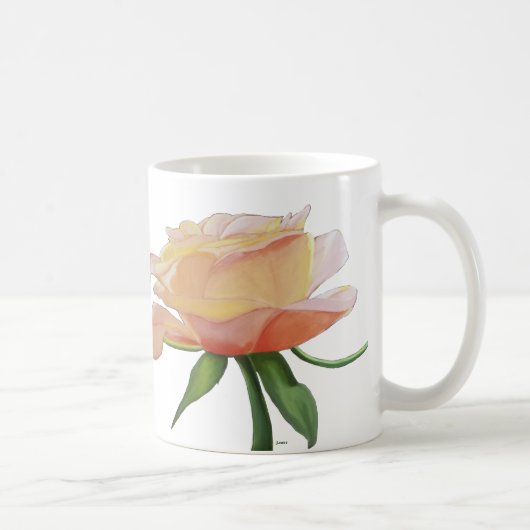 Riechen der Rosen-Klassiker-Tasse Kaffeetasse (Rechts)