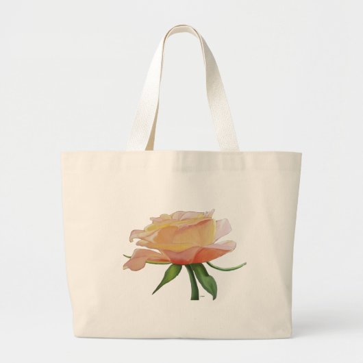 Riechen der Rosen-Taschen-Tasche Jumbo Stoffbeutel (Vorne)