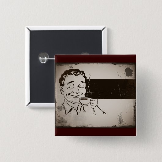 Riechen Sie den Kaffee Button (Vorne & Hinten)