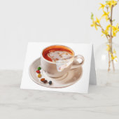 Riechen Sie den Kaffee Geburtstagskarte Karte (Gelbe Blume)