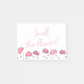 Riechen Sie die Blume Inspiration Positive Post-it Post-it Klebezettel (Vorderseite)