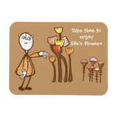 Riechen Sie die Blume Magnet (Horizontal)