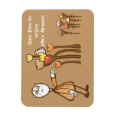 Riechen Sie die Blume Magnet (Vertikal)