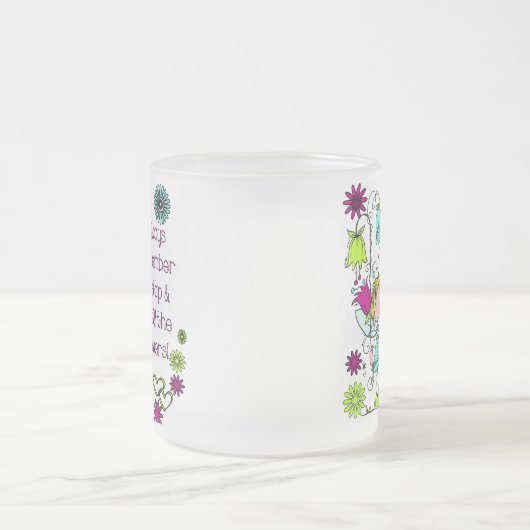 Riechen Sie die Blume Mattglastasse (Mittel)