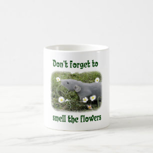 Riechen Sie die Blumen Kaffeetasse