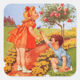Riechen Sie die Rose Aufkleber