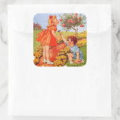 Riechen Sie die Rose Aufkleber (Tasche)