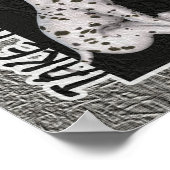 Riechen Sie die Rose Dalmatiner Welpe Inspiration Poster (Ecke)