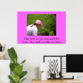 Riechen Sie die Rose Poster (Heimbüro)