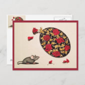 Riechen Sie die Rose Postkarte (Vorne/Hinten)