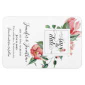Riechen Sie die Rose, Save the Date Hochzeit Magnet (Horizontal)