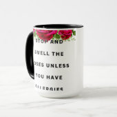 Riechen Sie die Rose Tasse (Vorderseite Links)