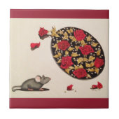 Riechen Sie die Rosen Fliese (Vorderseite)