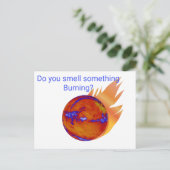 Riechen Sie etwas, das den Klimawandel in Gang set Postkarte (Stehend Vorderseite)