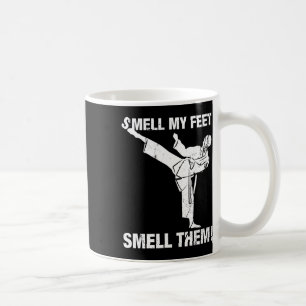 Riechen Sie meine Feet Funny Karate T Shirt Gesche Kaffeetasse