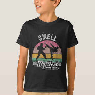 Riechen Sie meine Füße riechen sie Karate Spaß T-Shirt
