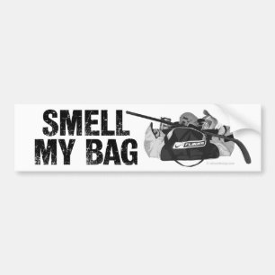 Riechen Sie meine Tasche (Hockeyschläger) Autoaufkleber