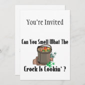 Riechen Sie, was die Krone kocht Einladung (Vorne/Hinten)