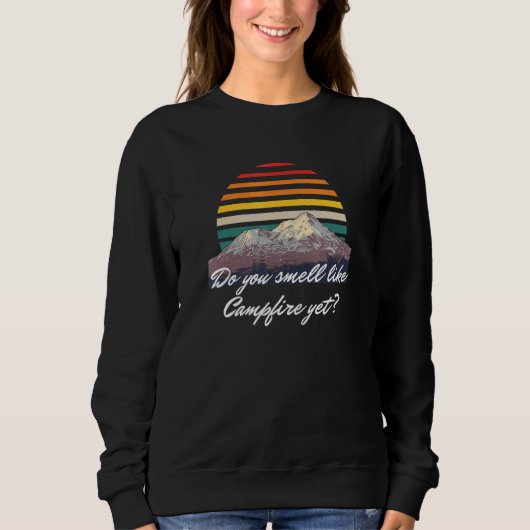 Riechen Sie wie Campfire yet Camper Outdoor Camp Sweatshirt (Vorderseite)