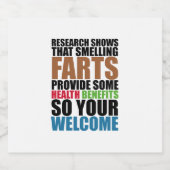 Riechende Furzen Bierflaschenetikett (Einzelnes Label)