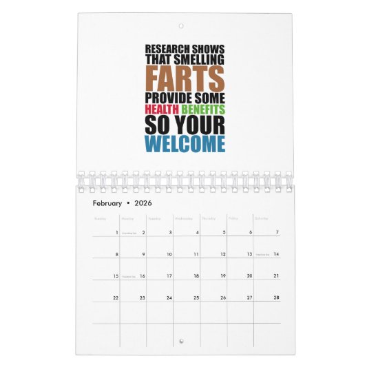 Riechende Furzen Kalender (Feb 2026)