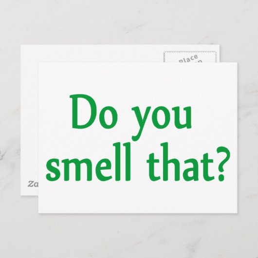 Riechst du das? postkarte (Vorne/Hinten)