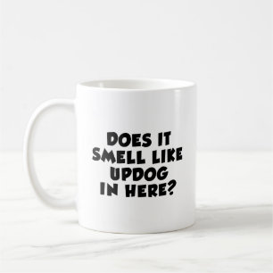Riecht es wie Updog in hier scherzt Kaffeetasse