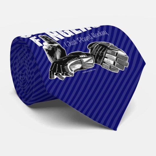 Riecht meine Fingers (Hockey-Krawatte) Krawatte (Gerollt)