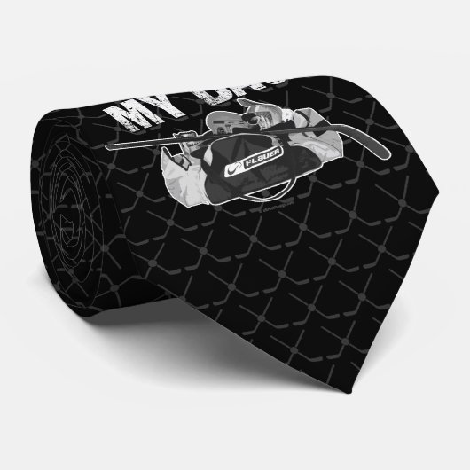 Riecht meine Tasche (Hockeyschläger) Krawatte (Gerollt)