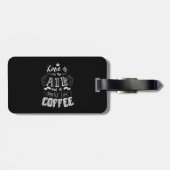 Riecht nach Kaffee Gepäckanhänger (Rückseite horizontal)