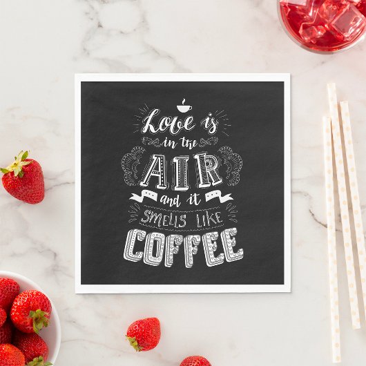 Riecht nach Kaffee Serviette