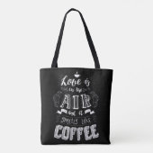 Riecht nach Kaffee Tasche (Rückseite)