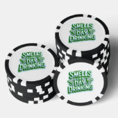 Riecht nach Trinken am Tage Pokerchips (Stapel)