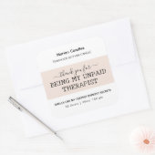 Riecht wie ein Funny Candle Label Quadratischer Aufkleber (Umschlag)