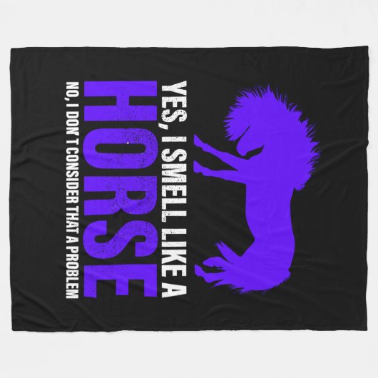 Riecht wie ein Pferd in Royal Fleecedecke (Vorderseite (Horizontal))