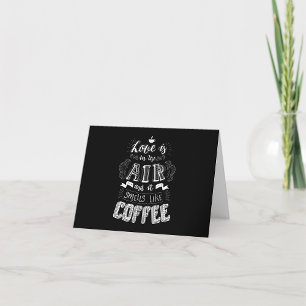 Riecht wie Kaffee Dankeskarte