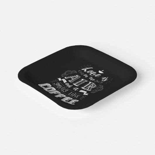 Riecht wie Kaffee Pappteller (Gewinkelt)