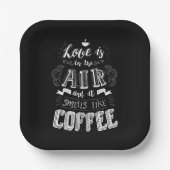 Riecht wie Kaffee Pappteller (Vorderseite)