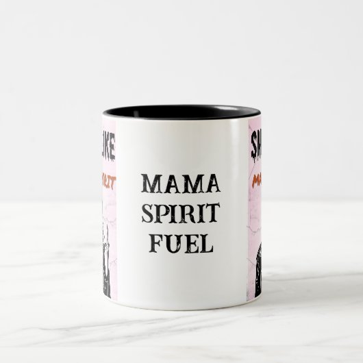 Riecht wie MaMa-Geist Zweifarbige Tasse (Mittel)