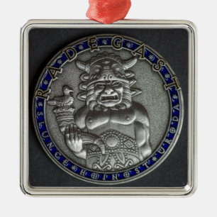 Riedegost: Slavic-Gott der Gastfreundschaft Silbernes Ornament