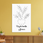 Riégate bonito I Lienzo vertical Leinwanddruck (Insitu (Wohnzimmer))