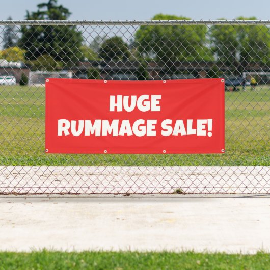 Riege Rummage Sale Banner (Insitu)
