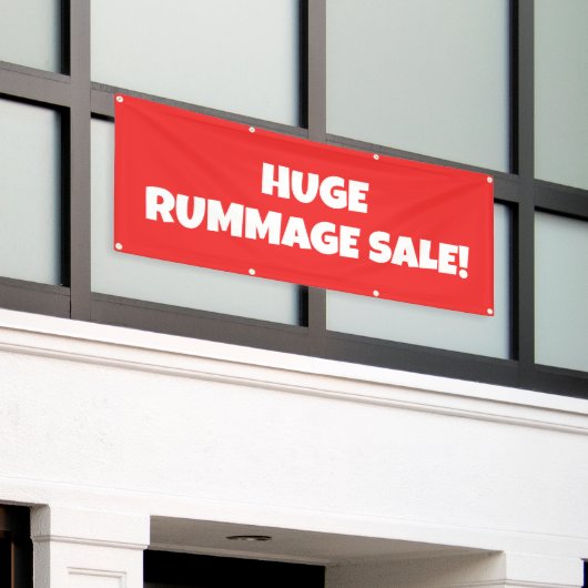 Riege Rummage Sale Banner (Äußeres Gebäude)