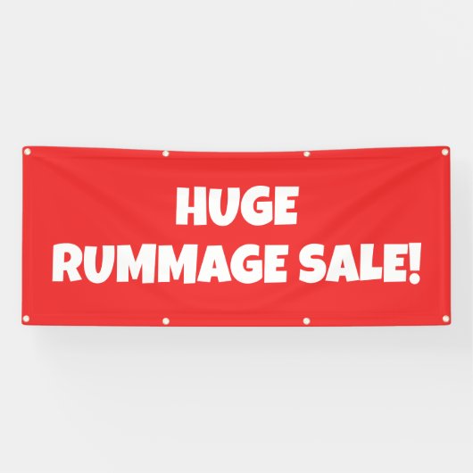 Riege Rummage Sale Banner (Horizontal)