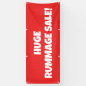 Riege Rummage Sale Banner (Vertikal)