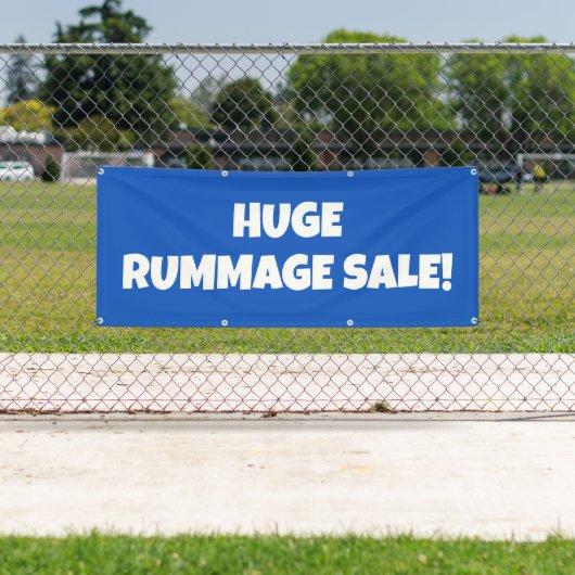 Riege Rummage Sale Banner (Insitu)