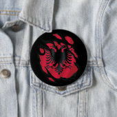 Riegelflagge in Albanien Button (Beispiel)