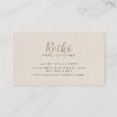 Rieki Practitioner Mandala  Visitenkarte (Rückseite)