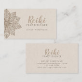 Rieki Practitioner Mandala  Visitenkarte (Vorne/Hinten)