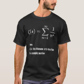 Riemann Zeta Funktion Mathematische Mathematik For T-Shirt (Vorderseite)